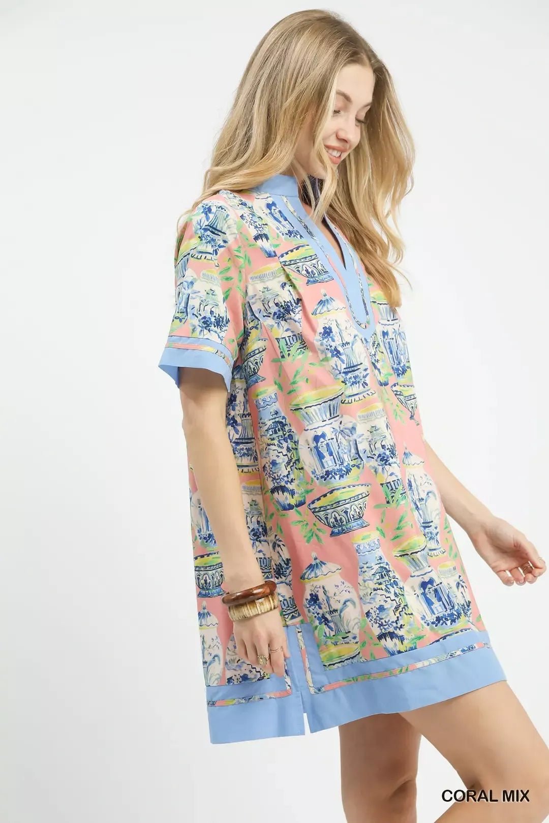 Umgee Mix Abstract Print Mini Dress - Cowtown Bling N Things