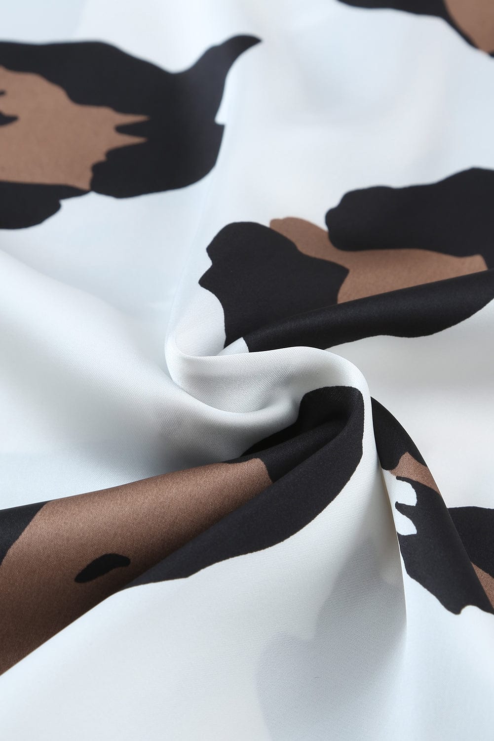 V Neck Ruched Short Sleeve Leopard Print Short Sleeve Blouse - Cowtown Bling N Things