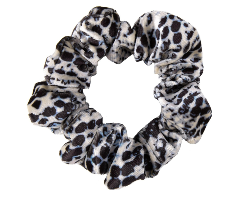 Velour Snakeskin Pattern Scrunchie - Cowtown Bling N Things