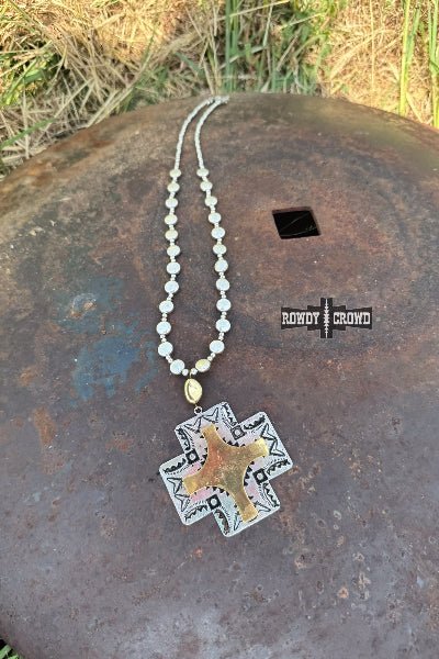 Waverly Necklace – Rowdy Crowd Clothing | Western Cross Pendant | Cowtown Bling N Things - Cowtown Bling N Things