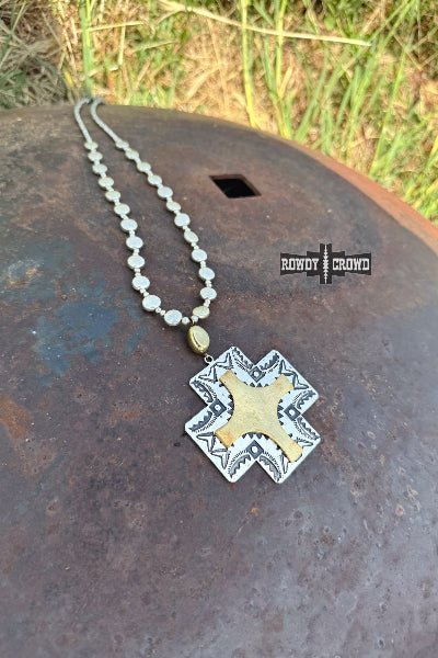 Waverly Necklace – Rowdy Crowd Clothing | Western Cross Pendant | Cowtown Bling N Things - Cowtown Bling N Things