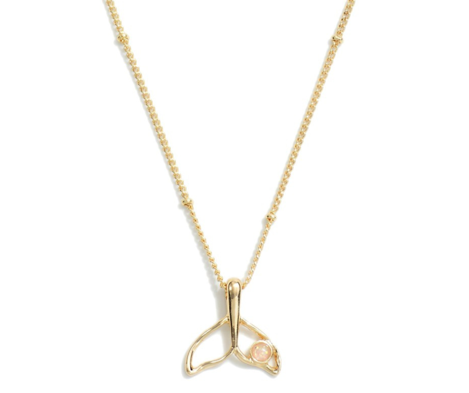Whale Tail Necklace - Cowtown Bling N Things