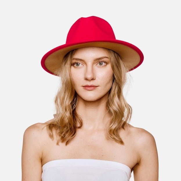 Wide Brim Hat With Embossed Leather Band - Cowtown Bling N Things