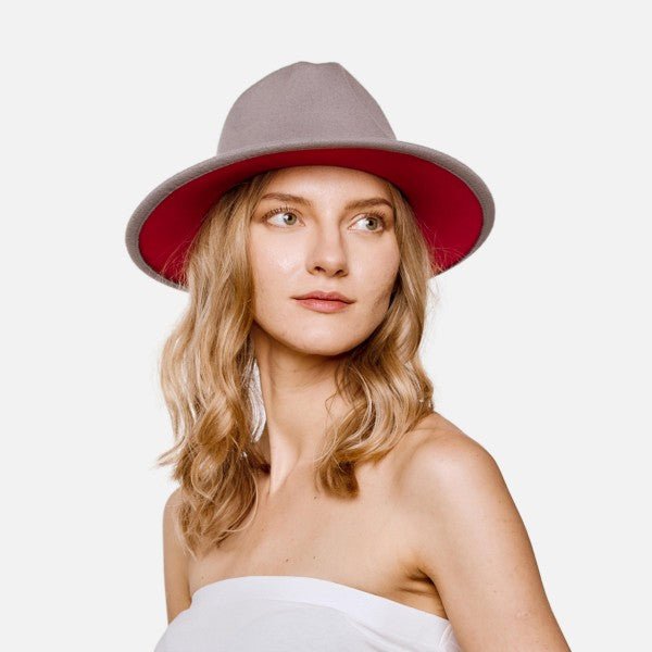 Wide Brim Hat With Embossed Leather Band - Cowtown Bling N Things
