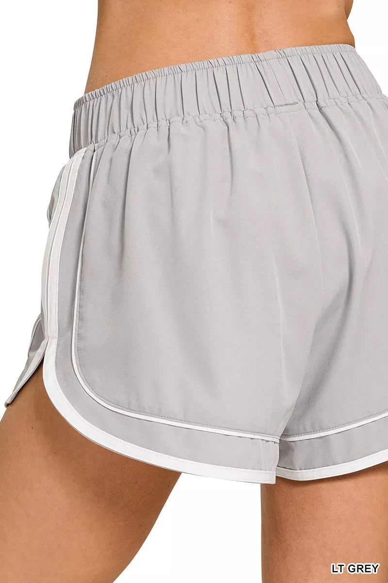 Zenana Soft Woven Lined Dolphin Shorts - Cowtown Bling N Things