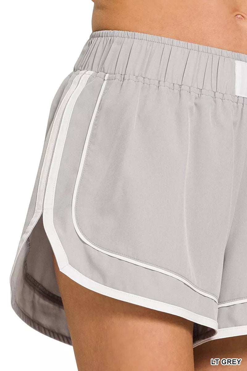 Zenana Soft Woven Lined Dolphin Shorts - Cowtown Bling N Things