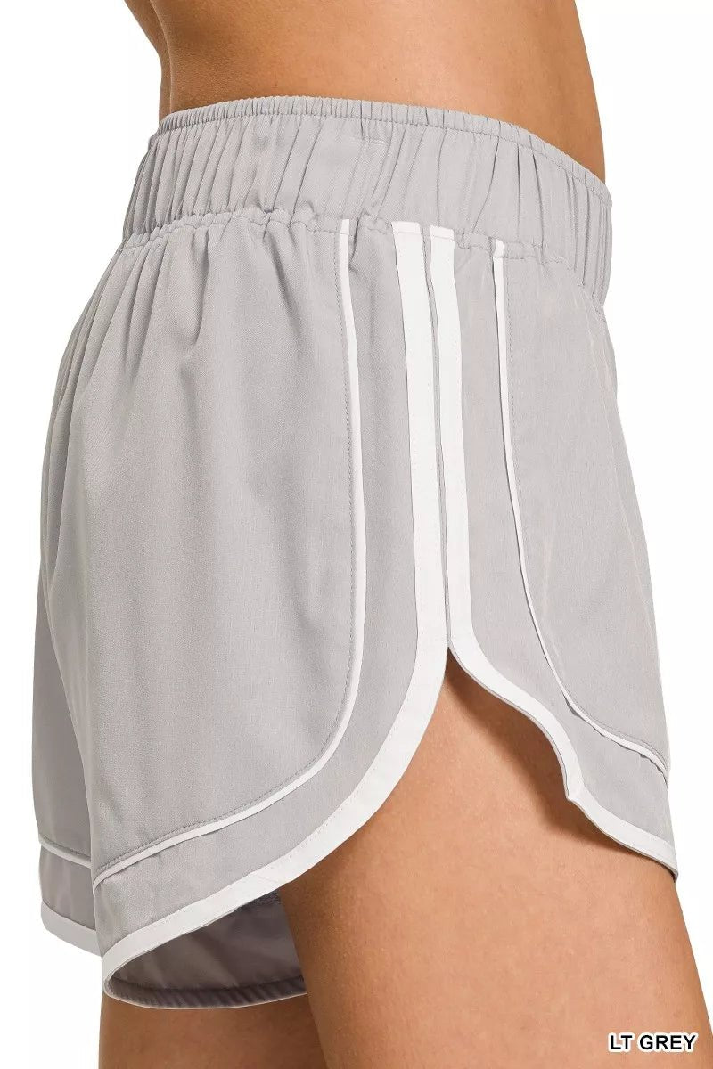 Zenana Soft Woven Lined Dolphin Shorts - Cowtown Bling N Things