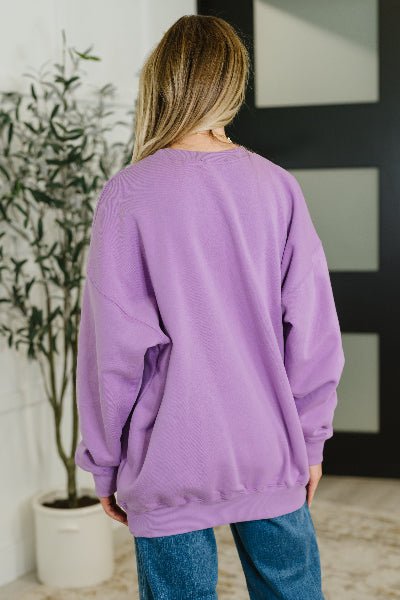 Zenana Sunday Snug Relaxed Pullover in Lavender - Cowtown Bling N Things