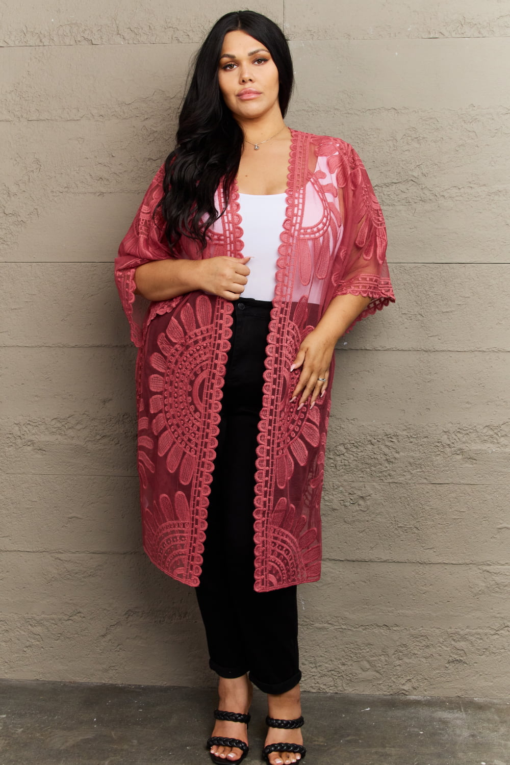 Justin Taylor Legacy Lace Duster Kimono - Cowtown Bling N Things