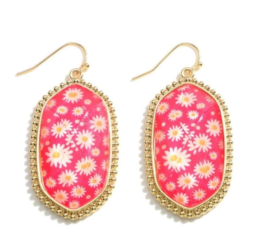 Floral Drop Earrings. - Cowtown Bling N Things