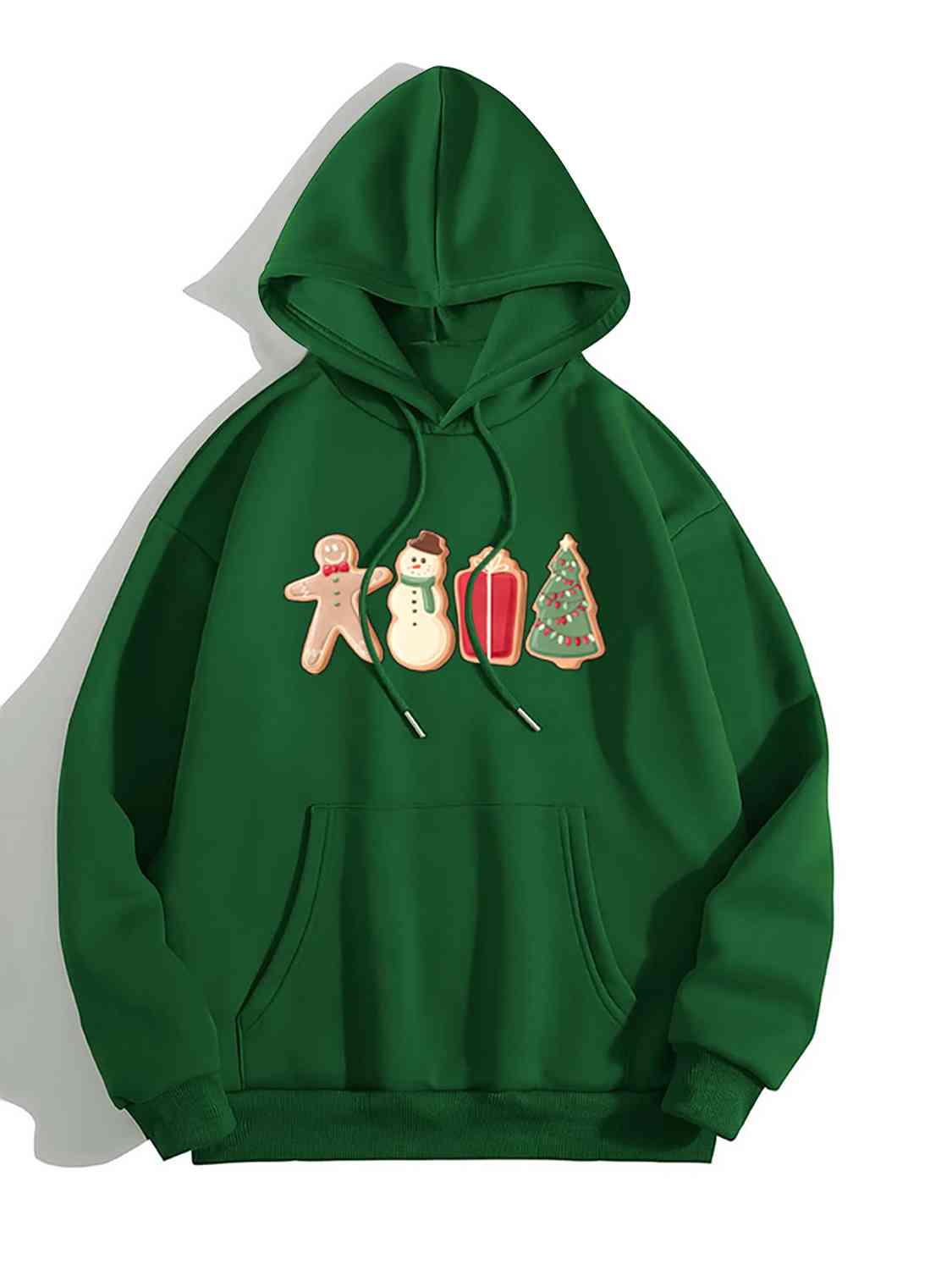 Graphic Drawstring Hoodie with Pocket - Cowtown Bling N Things