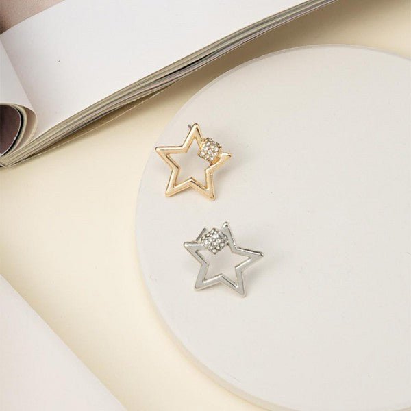 Metal Star Earrings - Cowtown Bling N Things